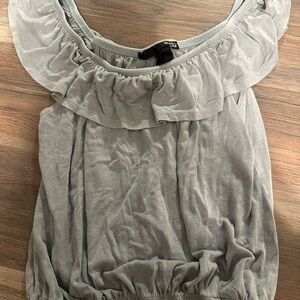 Rebel Sugar Gray Blouse Chic and Versatile